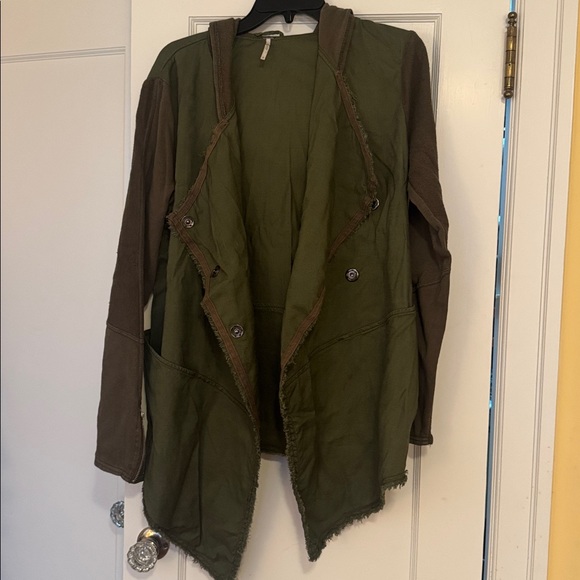 Free People Jackets & Blazers - Free People Sage Green Knit Sweater